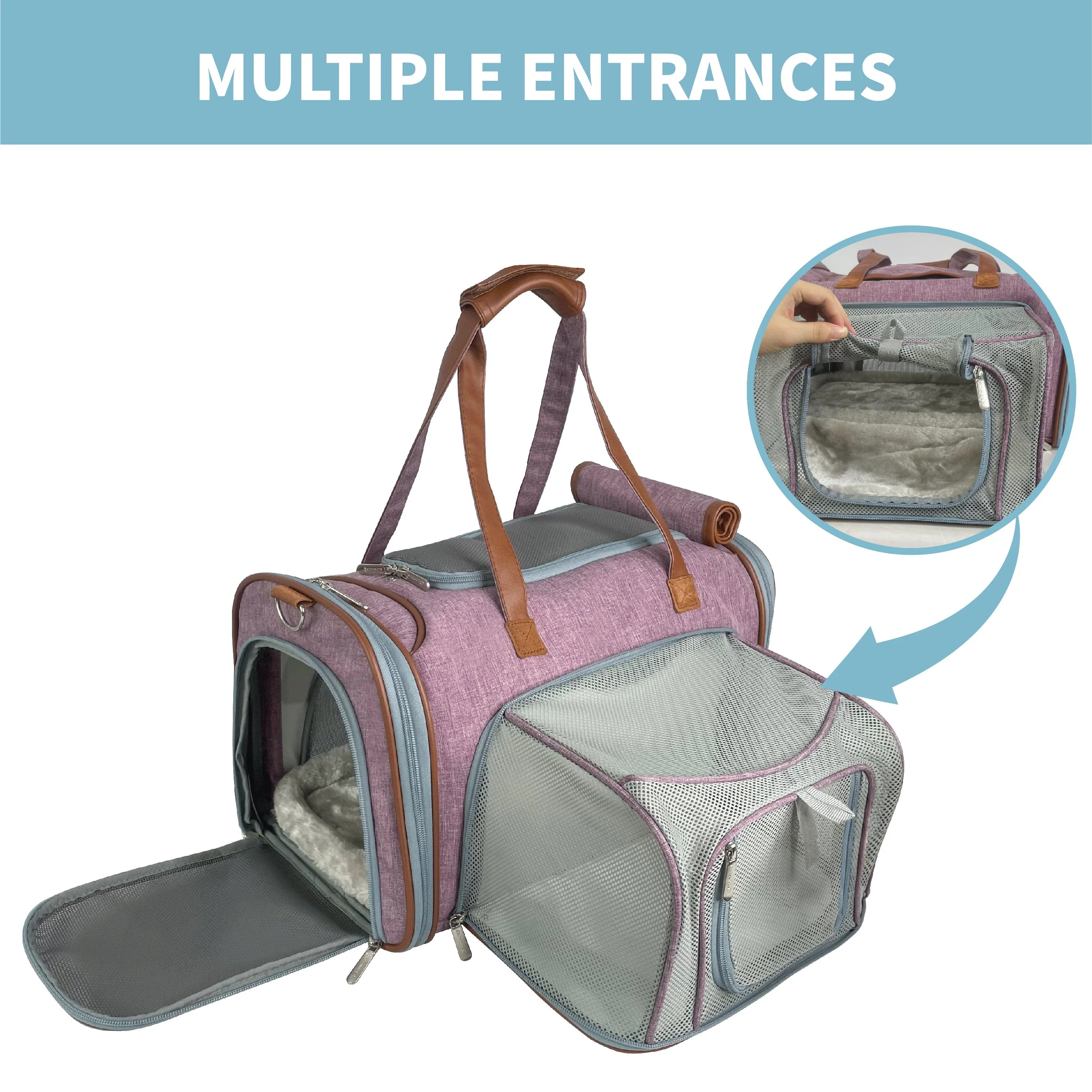 Mr. Peanut's Gold Series Mini Size Airline Compliant Expandable Pet Carrier - Image 10