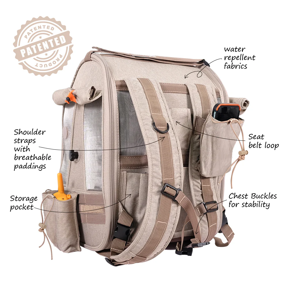 Ibiyaya BirdTricks TrackPack for Birds, Patented Bird Carrier Backpack with Perch, Airline Approved - PreOrders Only - Image 5