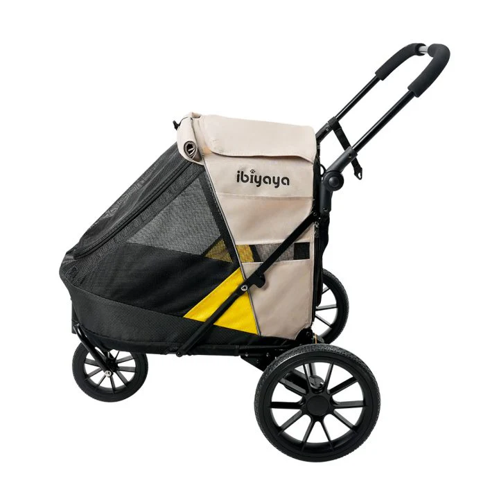 Ibiyaya Minika 3-in-1 Pet Stroller System with Foldable Dog Bicycle Trailer & Indoor-Outdoor Kennel - Image 12