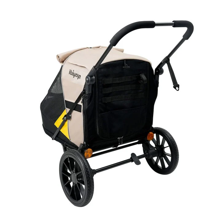 Ibiyaya Minika 3-in-1 Pet Stroller System with Foldable Dog Bicycle Trailer & Indoor-Outdoor Kennel - Image 13
