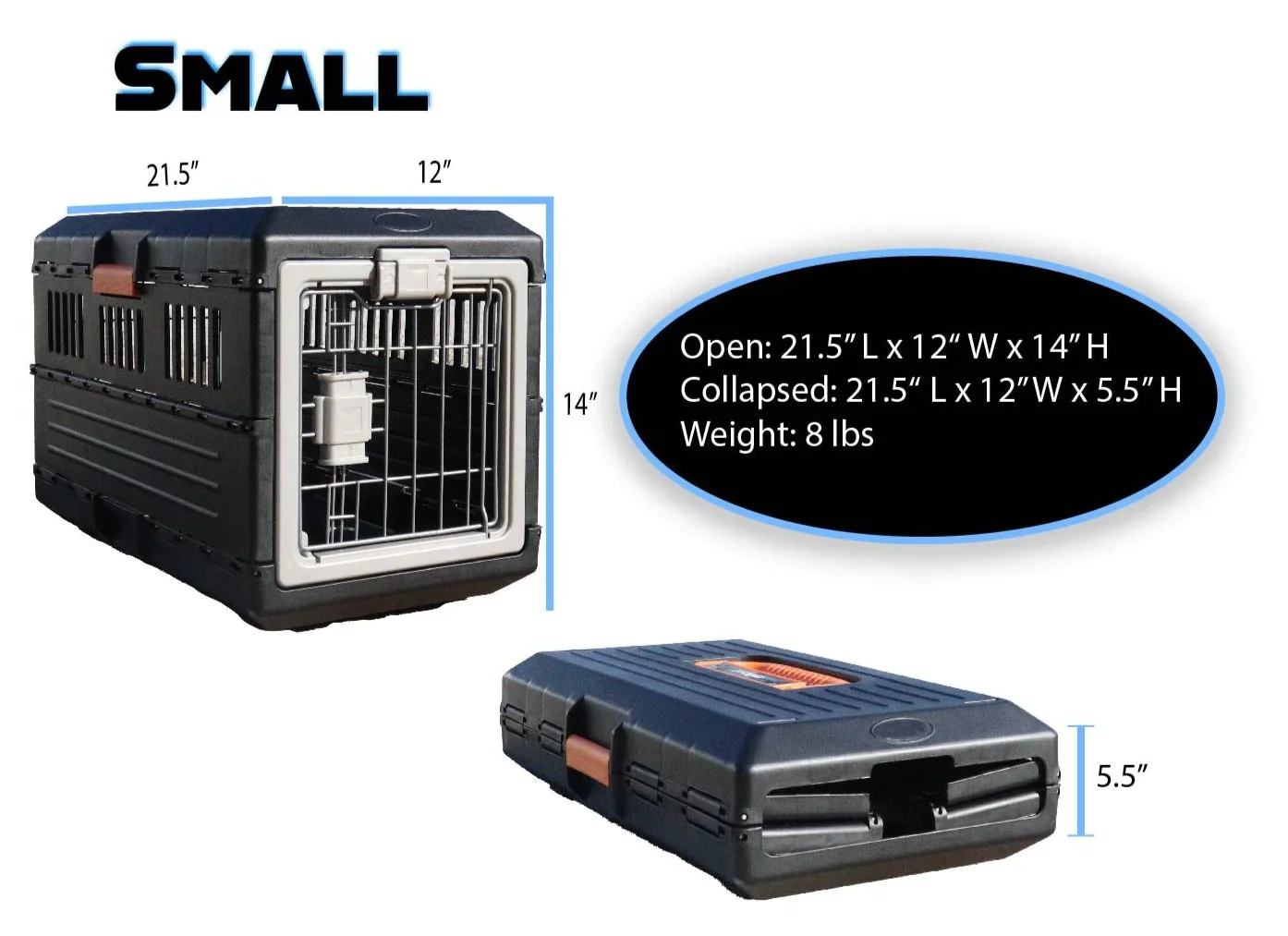 Mirapet Collapsible Hard-Sided Pet Crate – Easy Travel & Storage - Image 6