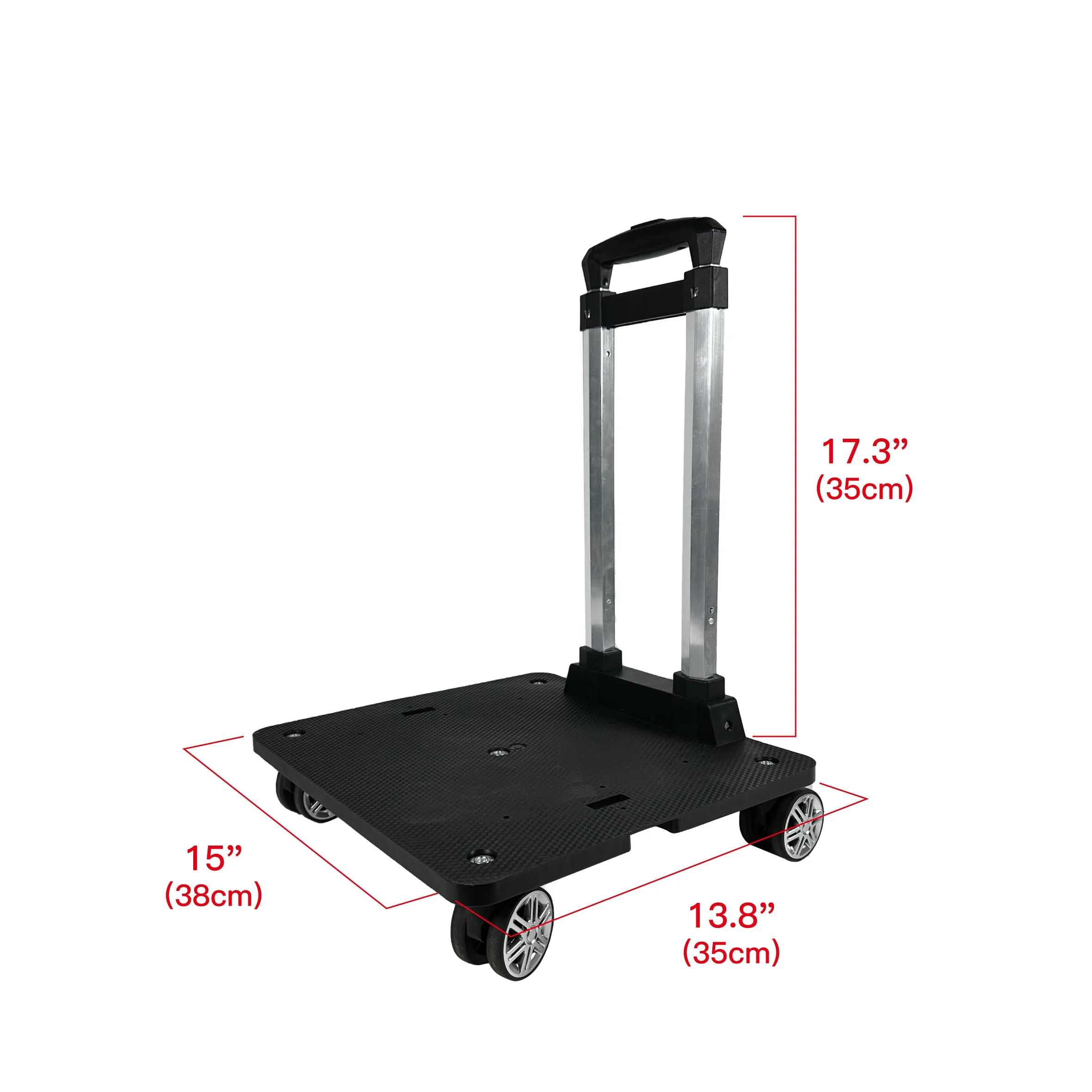 Mr. Peanut's Pet Carrier/Luggage Bag Spinner Wheelbase Luggage Cart - Image 5