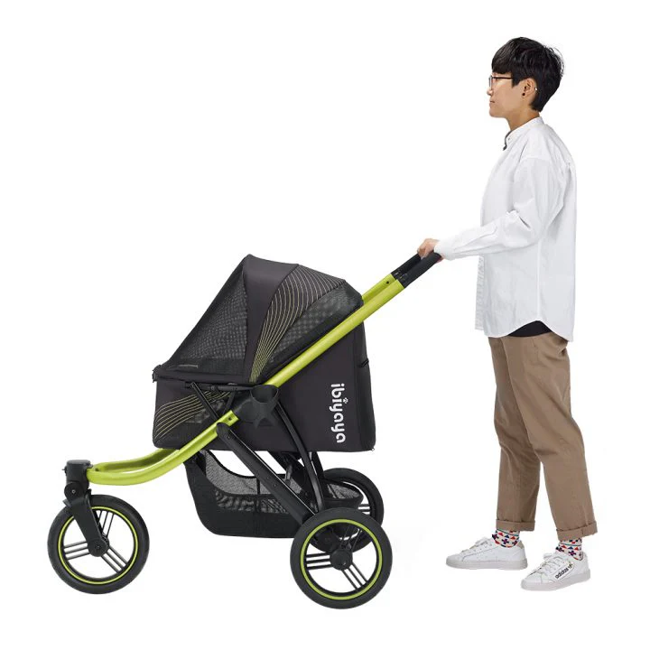 Ibiyaya Beast Pet Jogging Stroller, 3-Wheel All-Terrain Dog-Cat Pram with Double Breaks, Best Large Stroller for Running & Hiking - Image 12