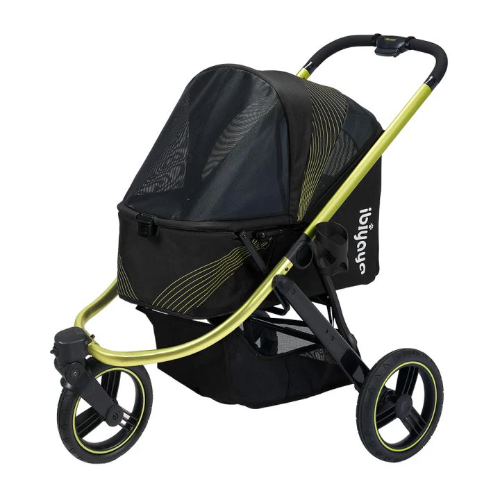 Ibiyaya Beast Pet Jogging Stroller, 3-Wheel All-Terrain Dog-Cat Pram with Double Breaks, Best Large Stroller for Running & Hiking - Image 5